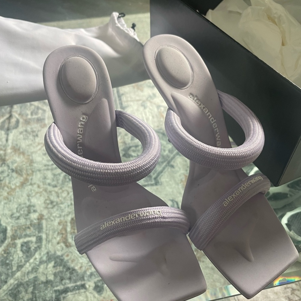 Alexander Wang Gray Heels with Minimalist Design